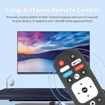 RM-C3287 Voice Remote Control Compatible with JVC Smart Android TV Replacement Controller with Batteries