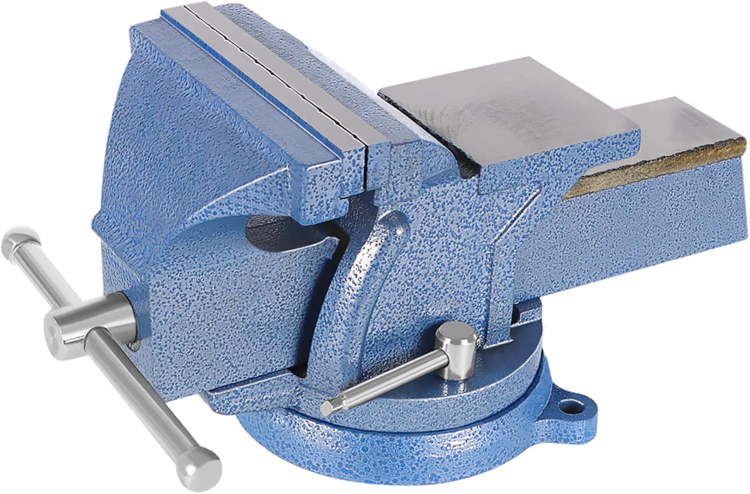 waltyotur 6 Heavy-Duty Bench Vise Table Top Bench Vice Clamp Bench Vice Press Locking Swivel Base for Crafting Painting Sculpting Modeling Electronics Soldering Woodworking and Fishing Tackle