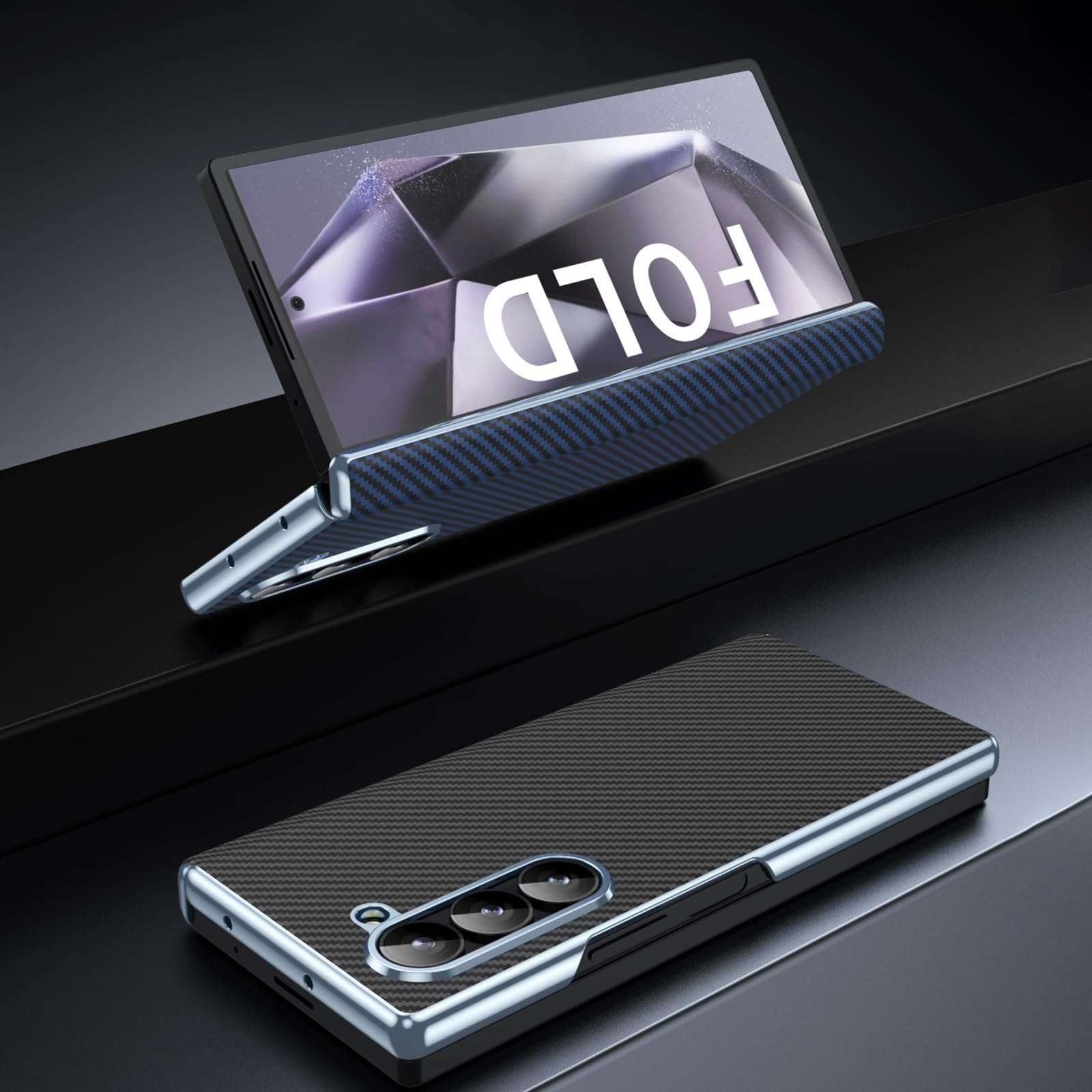 Cover Per Samsung Galaxy Z Fold 8 Ultra, Con Proteggi Schermo Placcatura