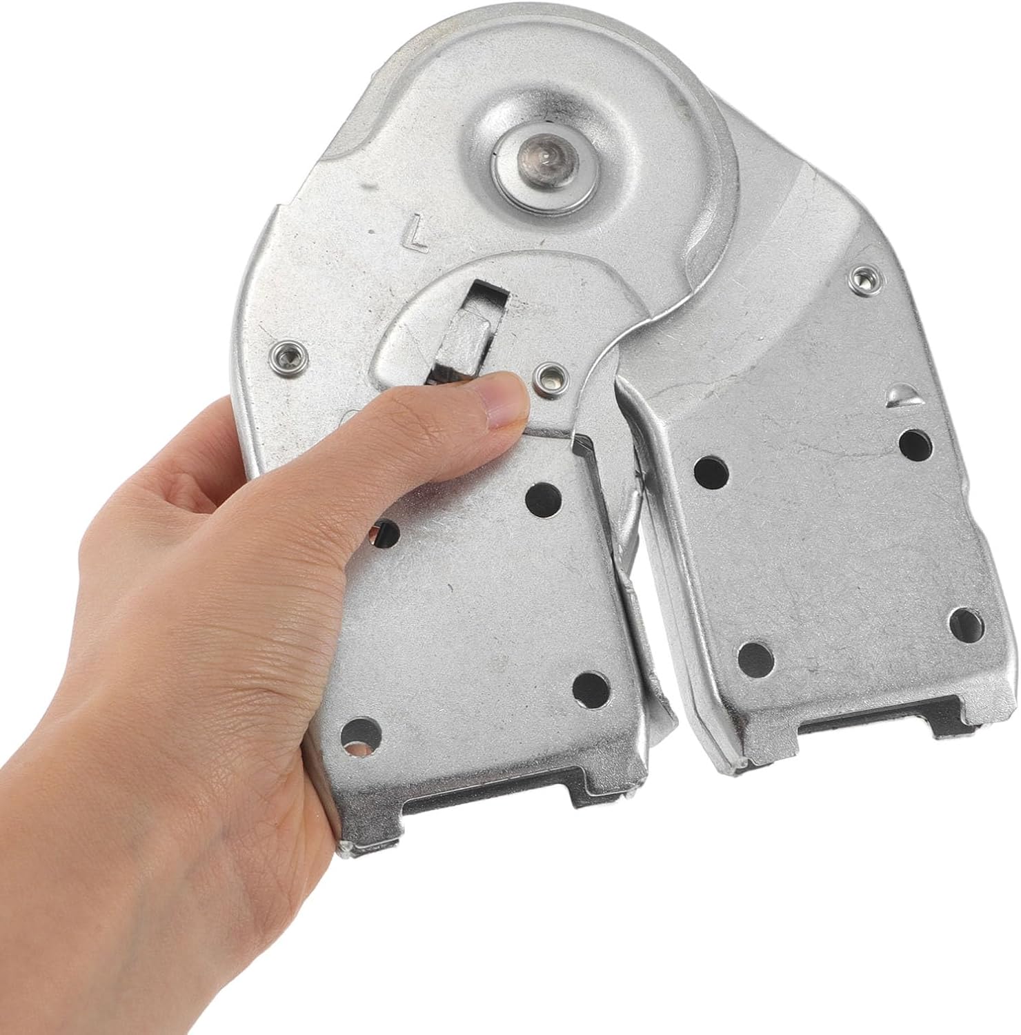 NUOBESTY 2 Pcs Heavy Duty Attic Ladder Hinge Replacement 60mm X 23mm Folding Step Ladder Joint Parts for Home Improvement and Stair Repair