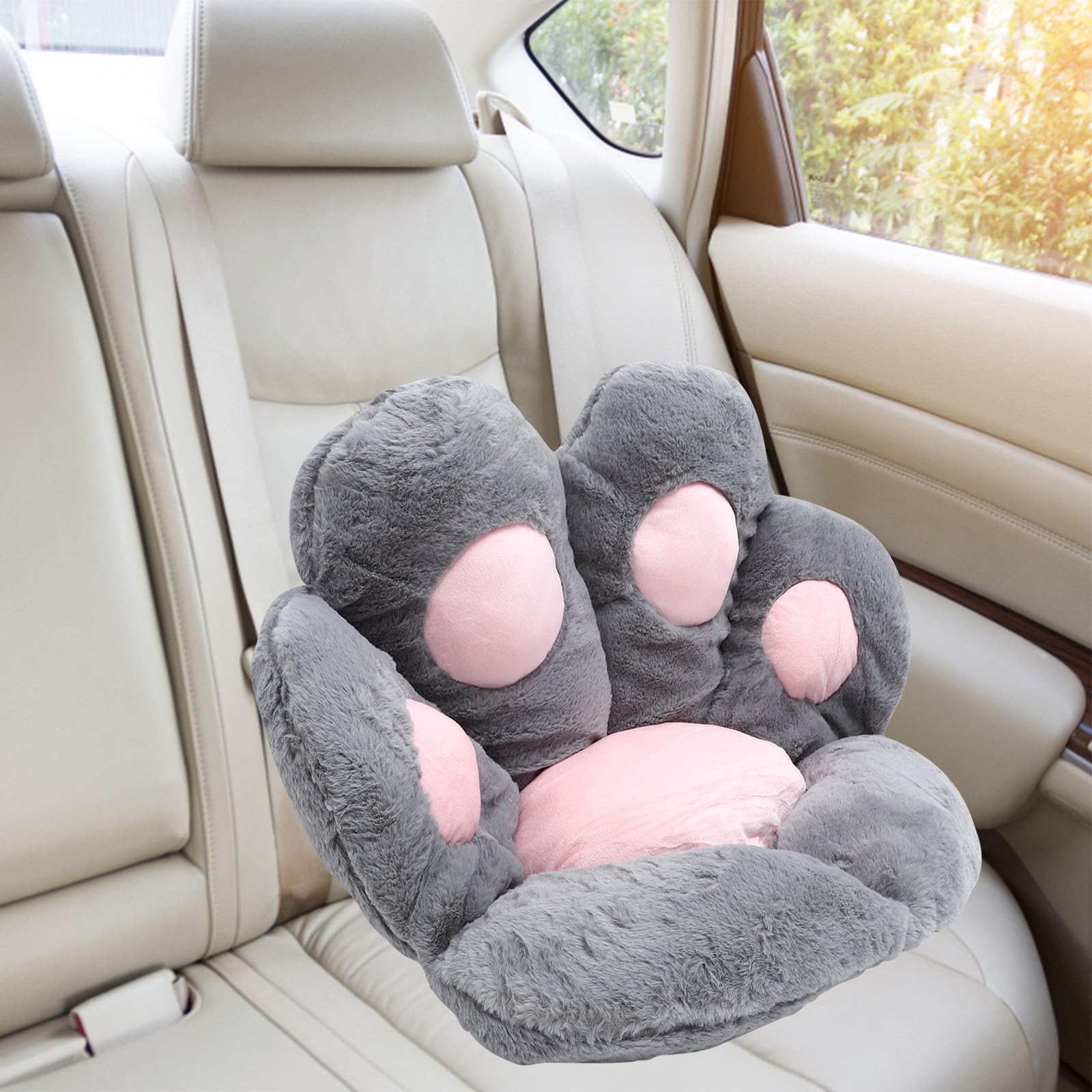Cojín de asiento semirredondeado con relleno de algodón de polipropileno en forma de pata para una comodidad óptima y cojín de sofá de estilo de dibujos animados adecuado como almohada o