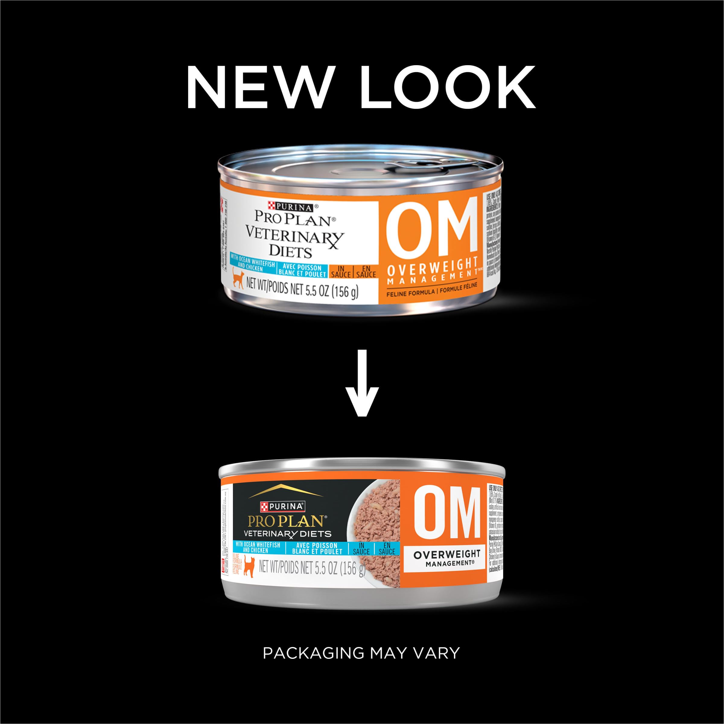 Purina Pro Plan Veterinary Diets OM Savory Selects Overweight Management Feline Formula Wet Cat Food - (24) 5.5 oz. Cans