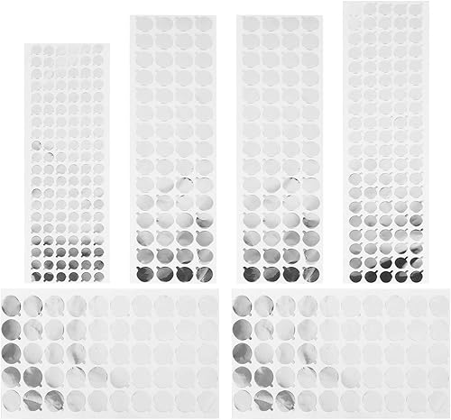EXCEART 6 hojas de papel de aluminio sellado etiqueta de botella tapón sellado etiqueta para pasta de dientes cosméticos tubo suave