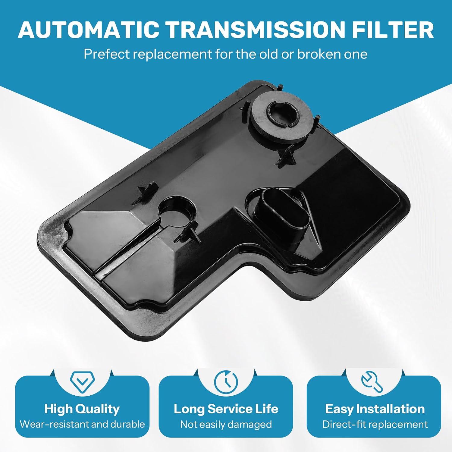 7T4Z-7A098-B Transmission Oil Fluid Filter Pan for Ford Explorer 3.5 2011-2019 for Ford Edge ST 2.7 2019-2024 for Lincoln MKS Base 24223670