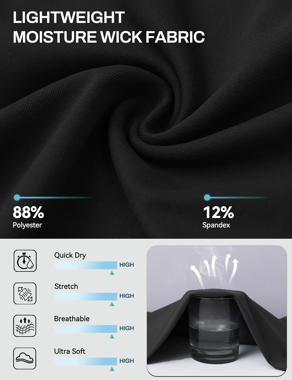 baleaf Women's Capri Pants Wide Leg with 4 Pockets Yoga Dress Capris High Waist Cropped Pants Loose Lounge Travel Summer - Image 6