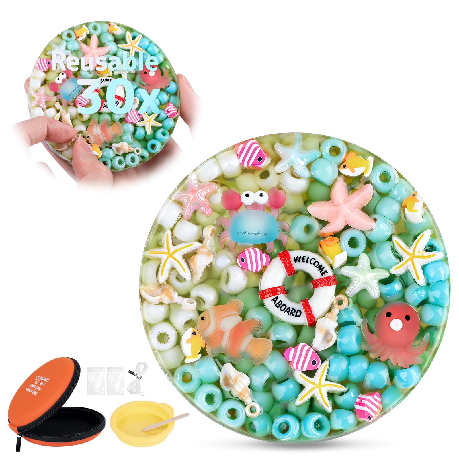 Picky Pad Fidget riutilizzabile - Tappetino sensoriale rimovibile per raccogliere le perline, per ansia, ADHD, dermatillomania, tricotillomania e sollievo dalla raccolta della pelle, regalo per adulti