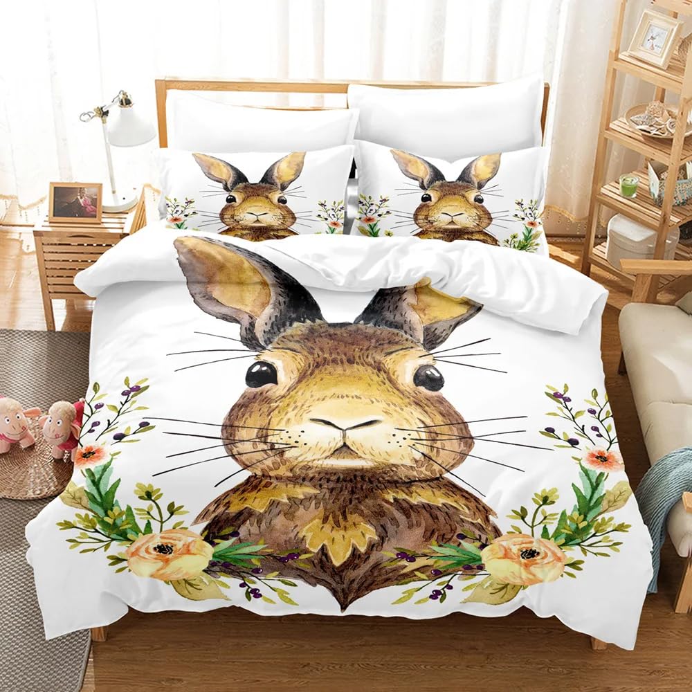 Parure de lit enfant lapin brun pour créer une ambiance cocooning dans sa chambre
