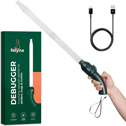 Aspirateur rechargeable attrape-insectes et araignées 