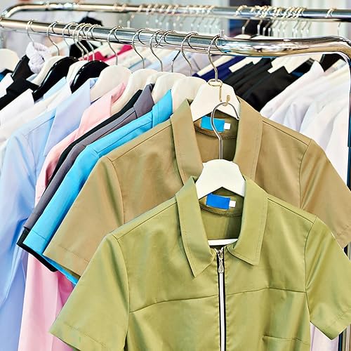 Miniatura 5 de Sumnacon Ganchos para colgar ropa, 30 unidades, ganchos de metal dorado, ganchos extensores para colgar en cascada, ganchos extensores para perchas