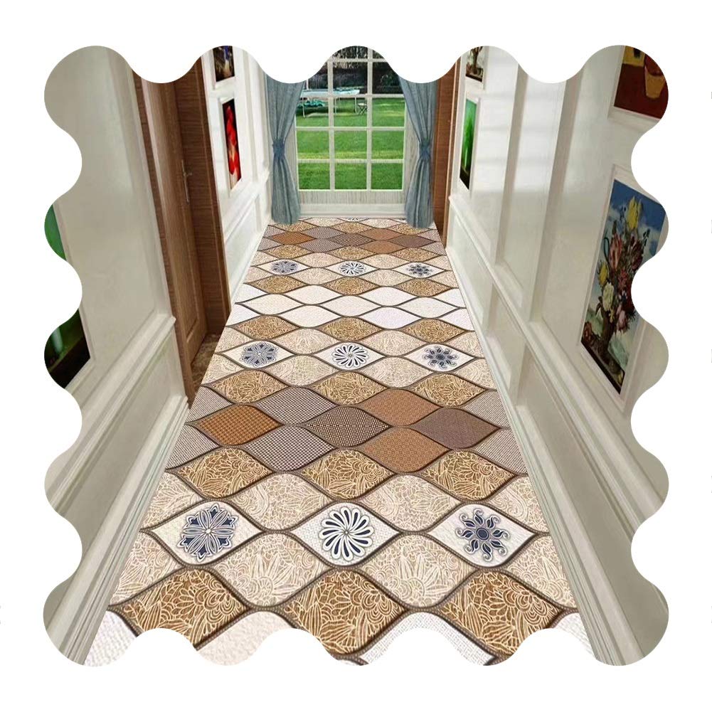 Tapis de couloir au style européen élégant de dimension 1.6x6m pour hall d'entrée
