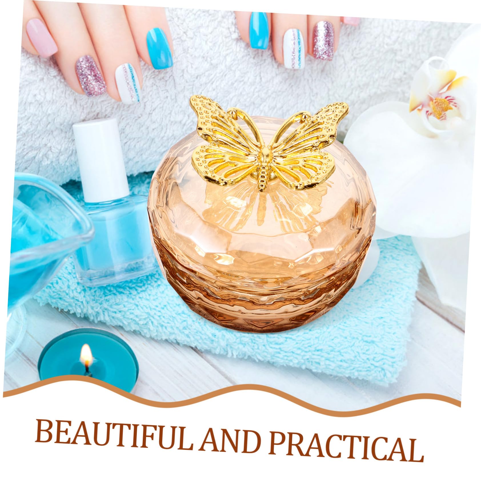 Beaupretty 2 Pièces tasse de brosse d'art d'ongle vernis à ongles polissoir a ongle brosse à ongles outils coupe ongles manucure fournitures pour les ongles en acrylique Un verre décorer bol