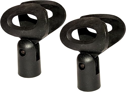 2er Set deetech MH-2 flex  Mikrofonklemme fA r Funkmikrofone incl  Adapter