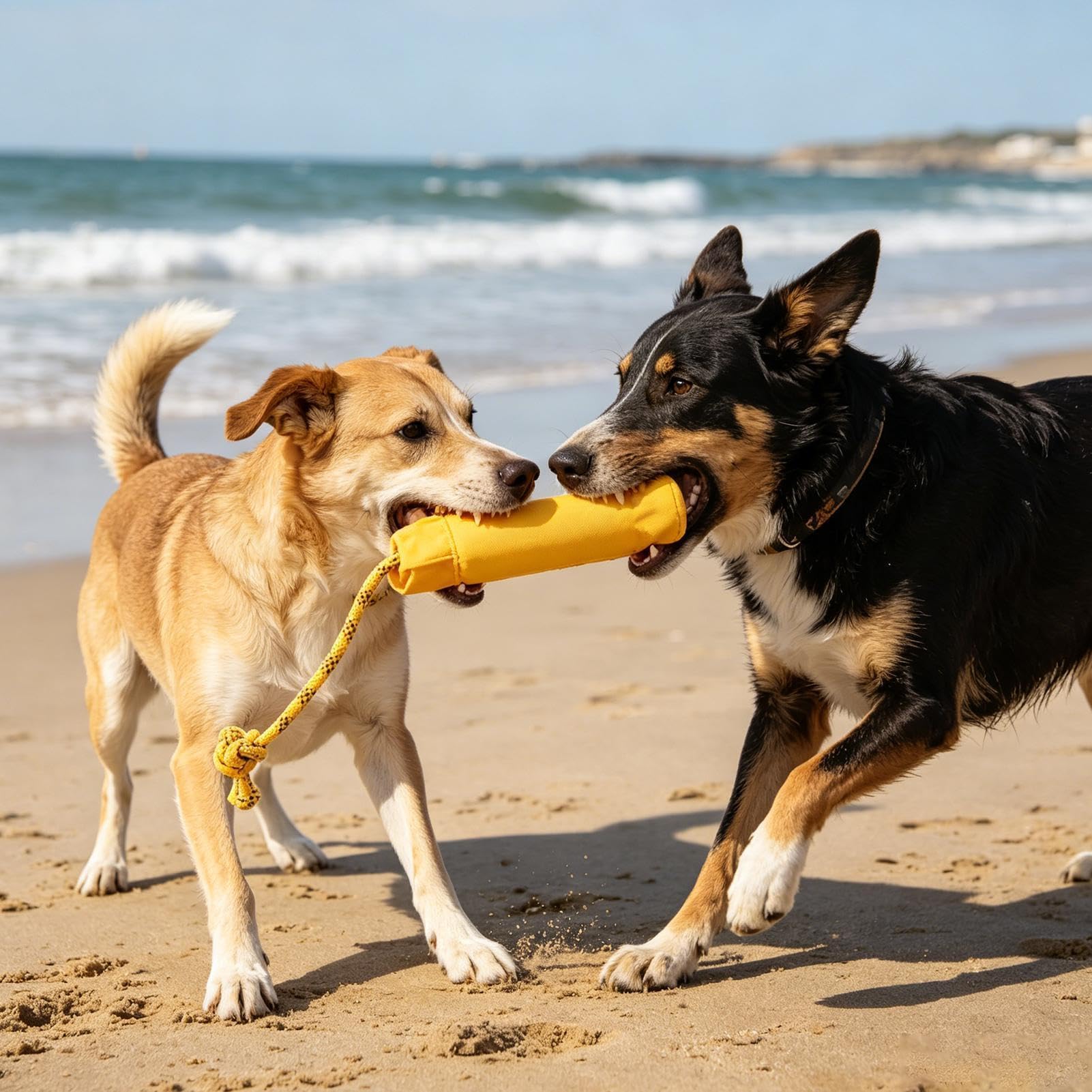 Schwimmende Hundespielzeuge im Wasser Schwimmender Kaustab, aggressiver