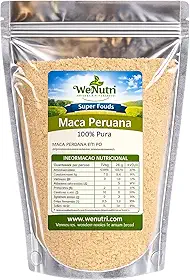 Maca Peruana 100% Pura em Pó 500g Wenutri