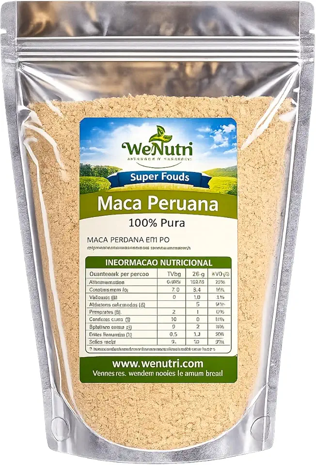 Maca Peruana em Pó 100% Pura 250g Wenutri