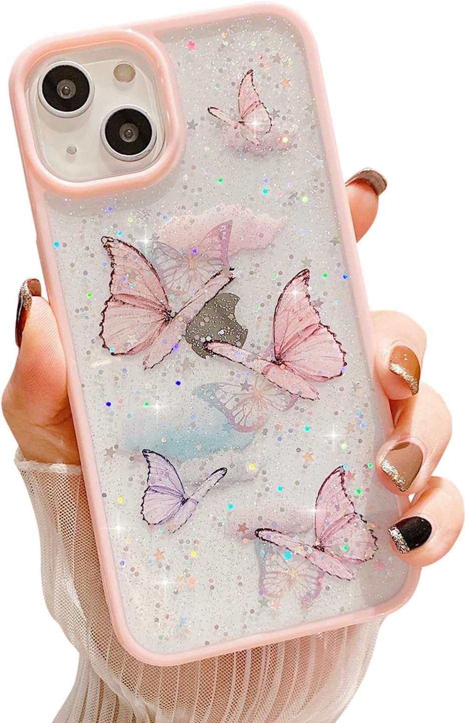 VONZEE for iPhone 15 Clear Glitter Butterfly Case, Cute Bling Sparkle Shiny Soft TPU Bumper Shockproof Women Girls Slim Pr... - Review, Price and Buying Guide