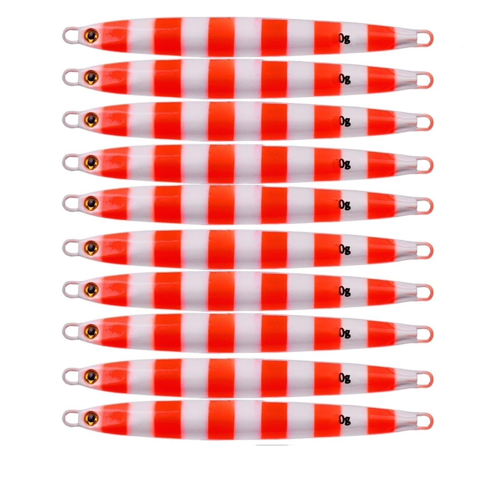 INEOUT 10 Pièces/Ensemble 10g 20g 30g 40g 60g Appâts en Métal Coulé Leurres De Pêche Lot Gabarits Truite Appâts Durs Pesca Poisson Gabarits Eau Salée