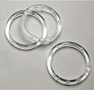 NAHANCO CIR3100 Acrylic Scarf Rings, Large, Clear (Pack of 100)