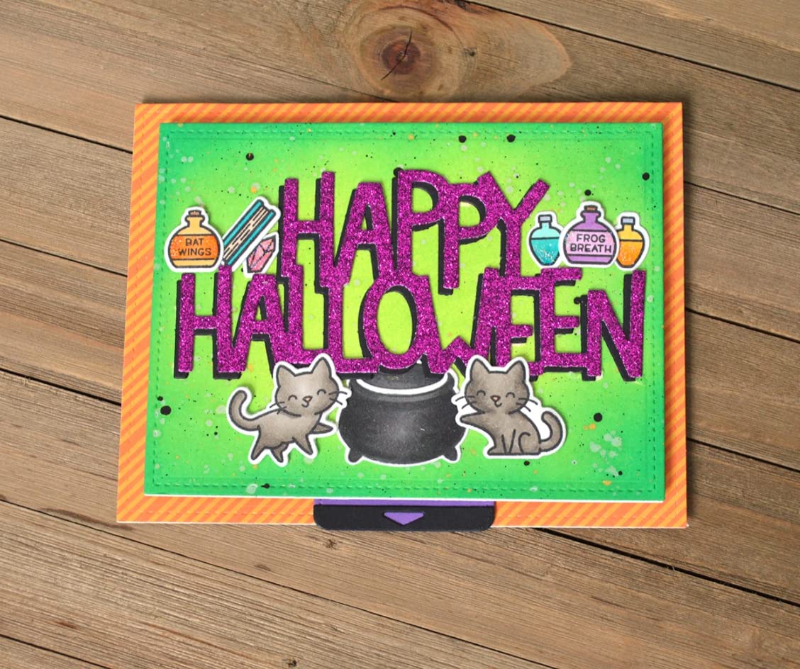 Lawn Fawn Clear Stamps 4"X6"-Purrfectly Wicked - Image 3