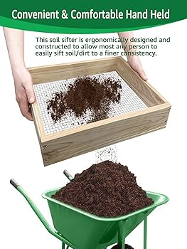 Garden Sieve Lanytaeo Round Soil Sifter Plastic Gardening Tool Pan Rock Sifter Dirt Sifter For Sifting Small Gravel Soil Sand Screwfix Garden Seed Sieve