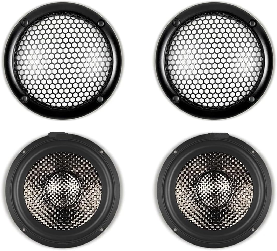 3-inch carbon fiber basin car mid-range speaker, 3.5-inch car center speaker, luxury car two-way three-way mid-range speaker(1piece)