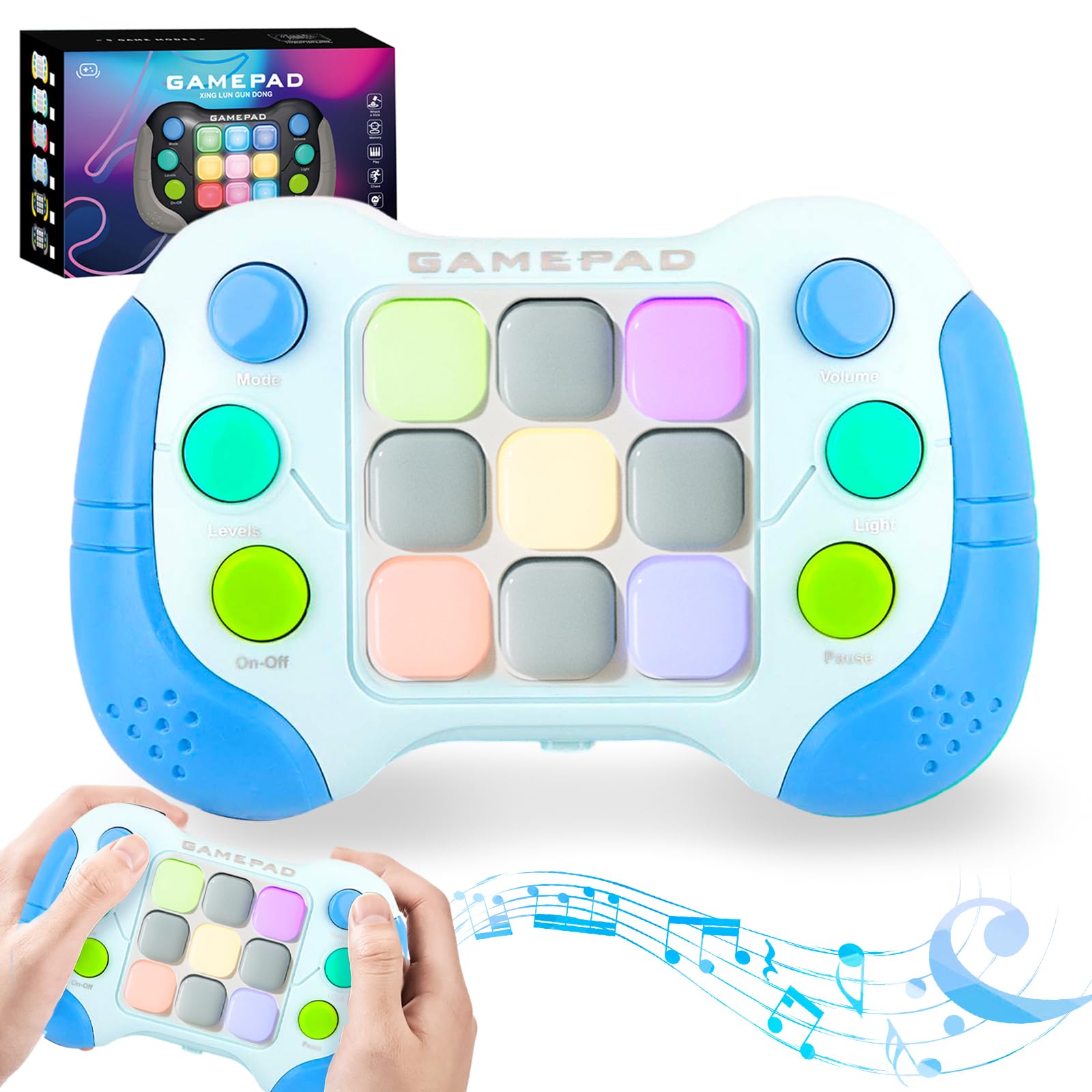 Yoto Mini Jeu Électronique Fidget ZoneYan Pop It - 5 Styles Animaux - 4 Modes De Jeu - Piles AAA - Cadeau Enfant Pop It Interactif