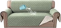 Vista 33 de H.VERSAILTEX Funda para sofá, 100% impermeable, protector de muebles, funda de sofá lavable con respaldo antideslizante y correas elásticas