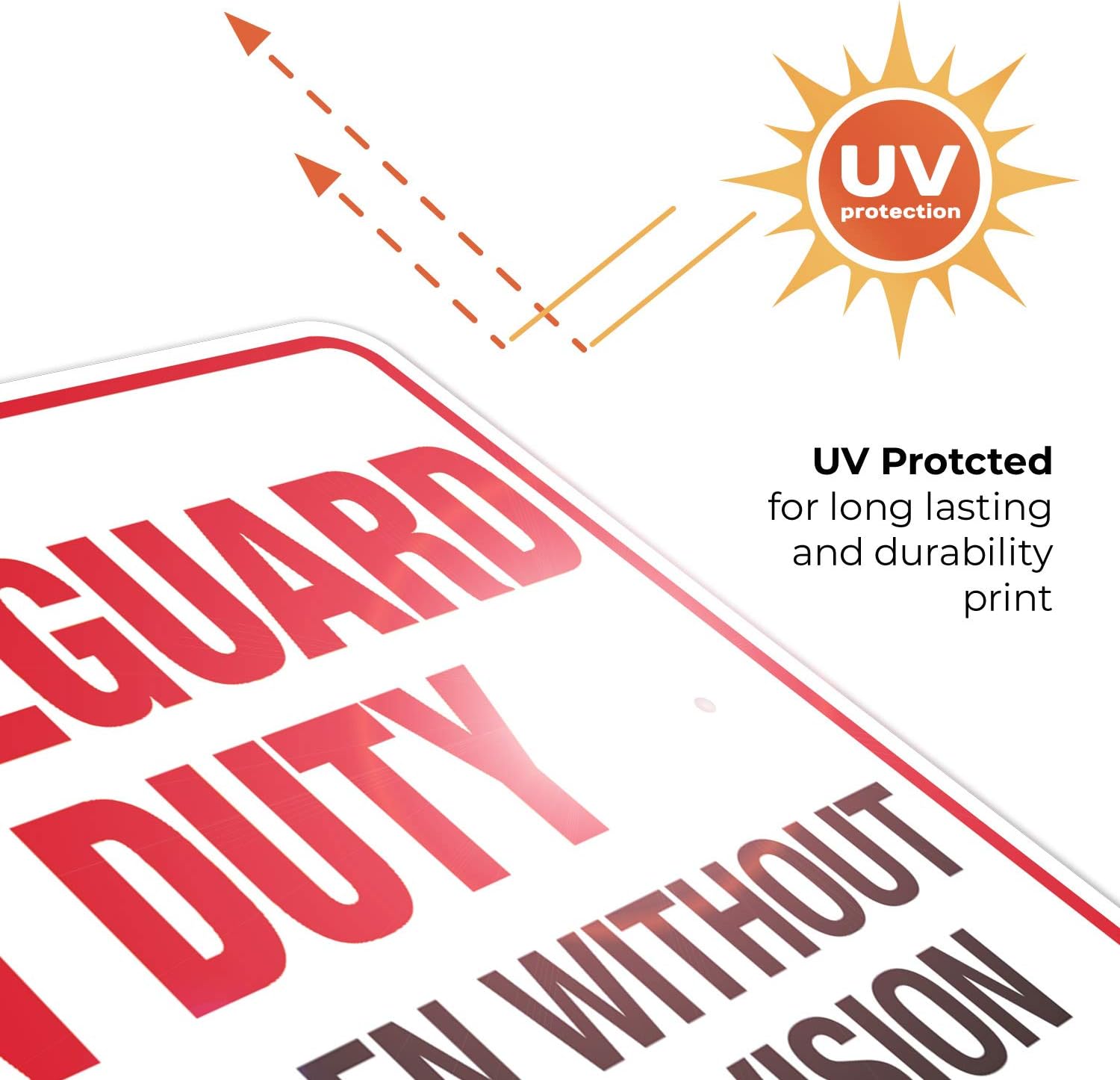 No Lifeguard On Duty Pool Sign, No Children Without Adult Supervision Sign, 24x30 Inches, Rust Free .063 Aluminum, Fade Resistant, Indoor/Outdoor Use, Made in USA