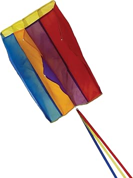 في Breeze Pouch Parafoil Kite ، قوس قزح ، 15 "عرض &times; 20" ارتفاع 2911