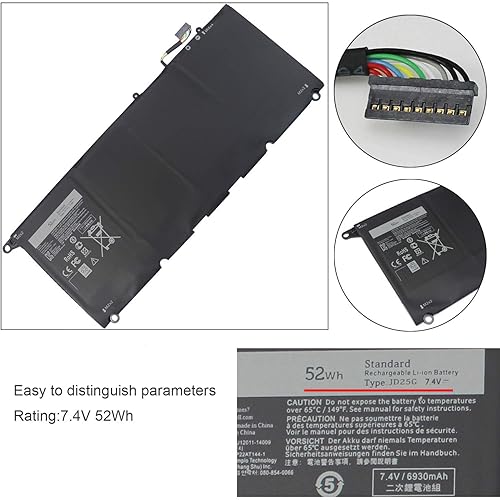 Miniatura 3 de Easy&Fine JD25G - Batería para laptop Dell XPS 13-9350 13-9343 XPS13D-9343 13D-9343-1808T XPS13-9350-D1608 D1508G D1708 90V7W JHXPY 5K9CP DIN02