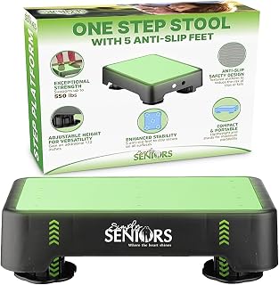Simply Seniors Small Step Stools for Adults - Noctilucent Stepping Stool