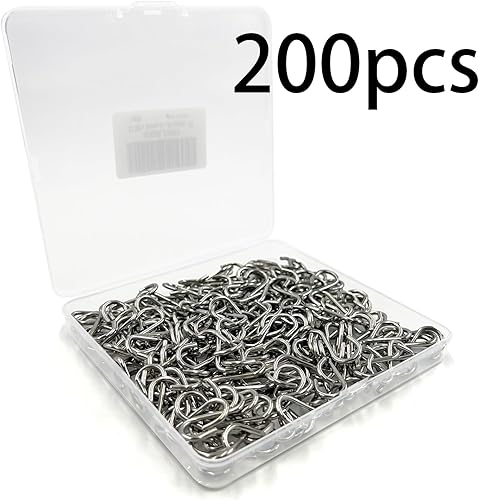 Miniatura 6 de 200 piezas de 1 pulgada de acero inoxidable con gancho en S para colgar cortinas, mini ganchos en forma de S, adornos para bricolaje, joyas,