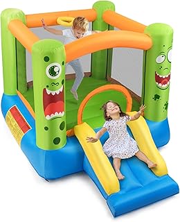 BOUNTECH Inflatable Bounce House, Bouncy House for Kids Indoor Outdoor Party with Jumping Area,