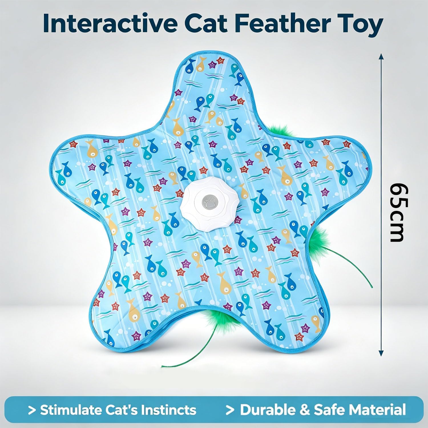 Juguete interactivo para gatos, ratón automático para esconderse y buscar con cola de pluma, sonidos chirriantes, activado por movimiento, recargable por USB para gatos de interior, alivio del