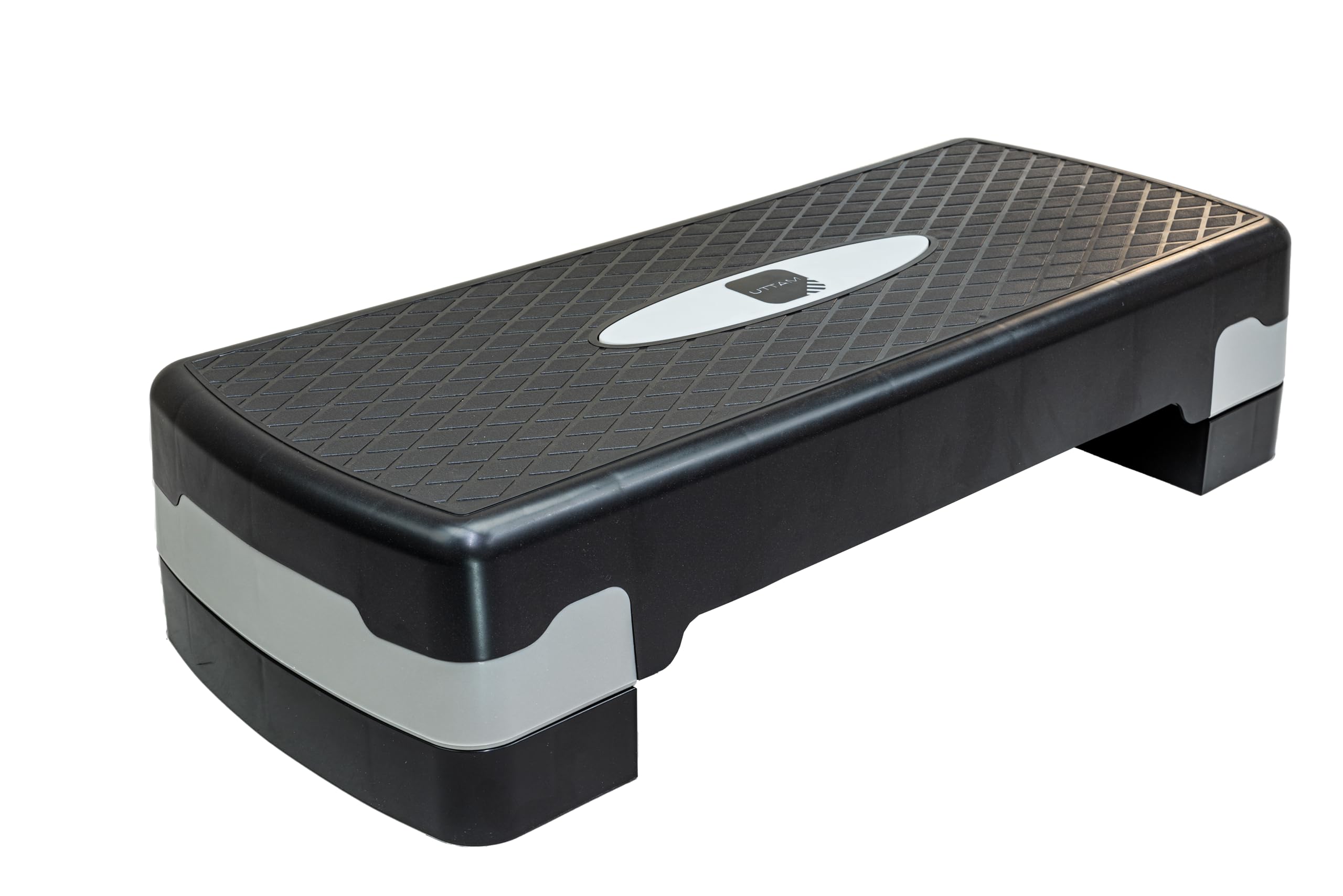 ZANGCO Fitness Stepper | Exercise Step for Home & Gym, Suited for Cardio, Yoga, Aerobics, Weights, Workout for Indoor/Outdoor | Adjustable 2 Step Level Heights (10,15 CM) | Exercise Accessory (Grey)