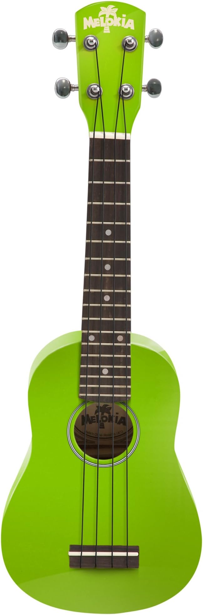 Melokia UK13LM Soprano Ukulele - Nasty Neon Lime