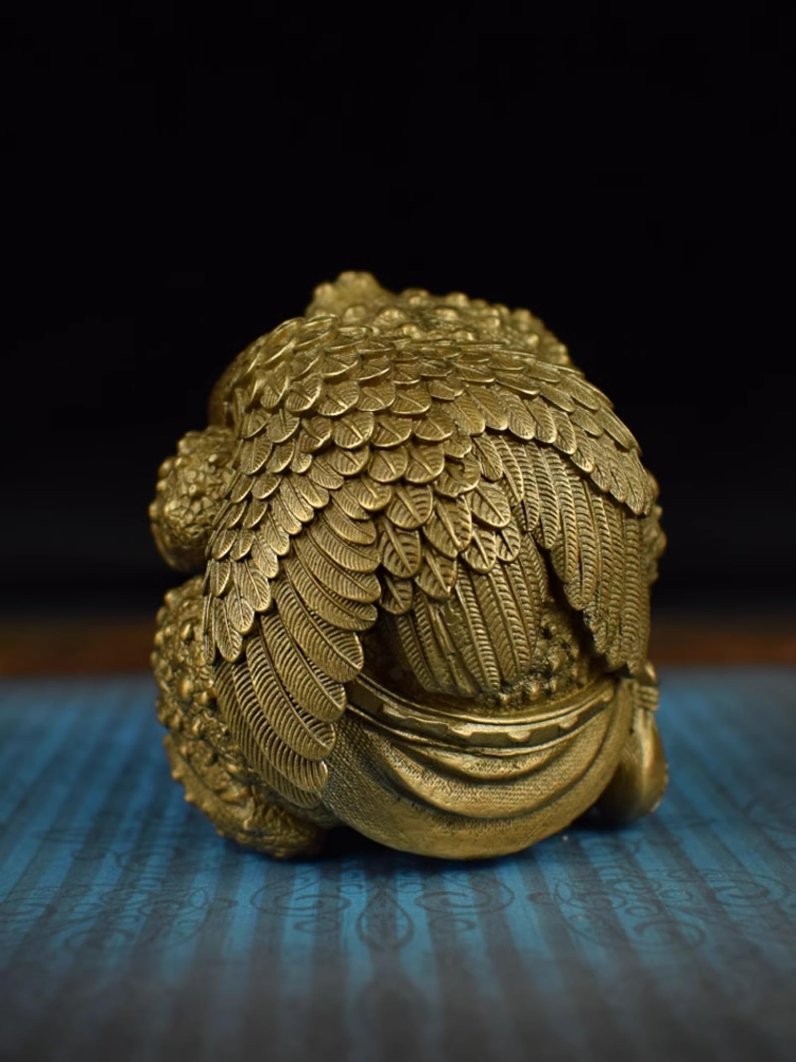 Miniaturowe Figurki Z Mosiądzu Fortune Golden Toad, Brązowe Figurki Żaby, Ozdoby Na Biurko, Akcesoria Do Piaskownicy, Stół Do Nauki, Waga Do Papieru