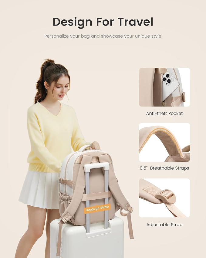 Mochila LOVEVOOK para laptop y adolescentes con vaso de 40oz miniatura 5
