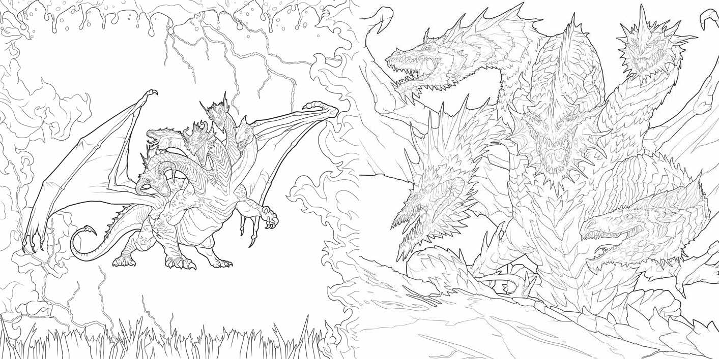 Dragons of the Realms (Dungeons & Dragons): An Official Dungeons & Dragons Coloring Book