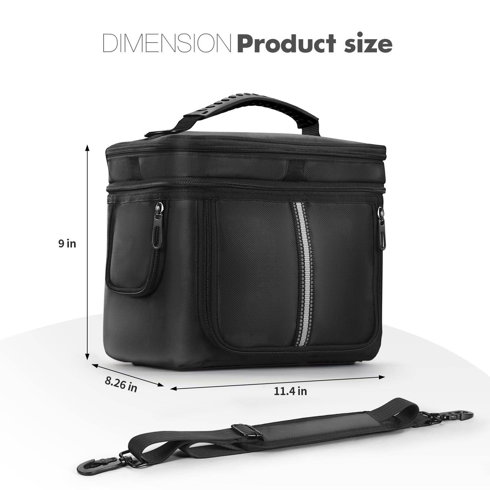 BLUETTI EB3A Elite 30 V2 borsa per il trasporto generatore solare con tasche a doppio strato