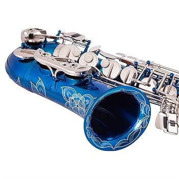 ZENGXUE Blue Silver Eb Alto Saxophone Brass Lacquered E Flat
