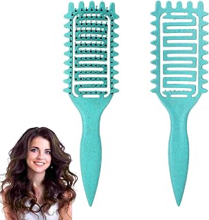 AROX MATI Vented Curly Hair Brush - Shapes & Defines Curls for Women, All Hair Types, Gentle Bristles