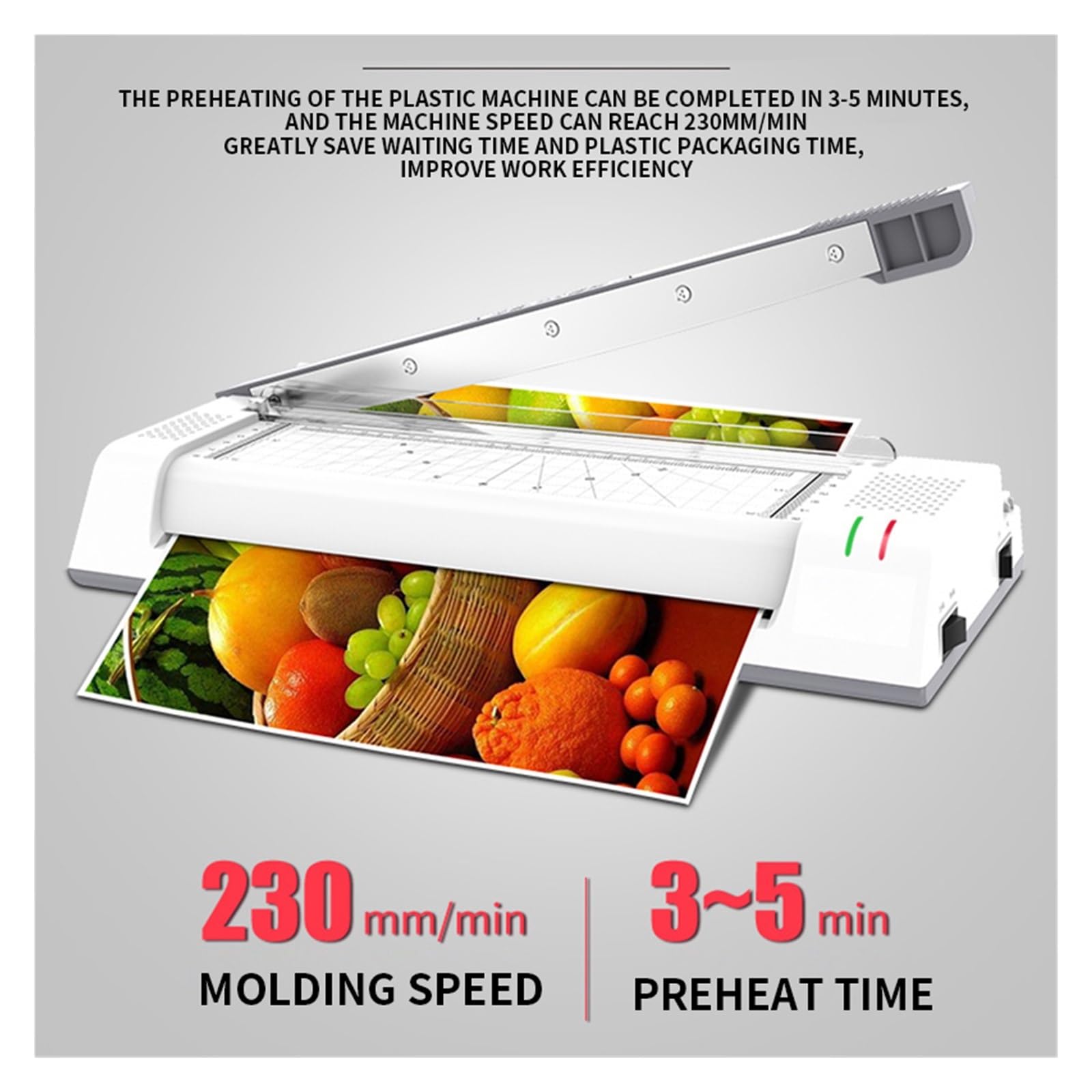 Maszyna do laminowania, Laminator fotograficzny YE381C Szybko nagrzewająca się maszyna do laminowania z nożem do papieru Dom/biuro W pełni automatyczna laminarka do formatu A3/A4