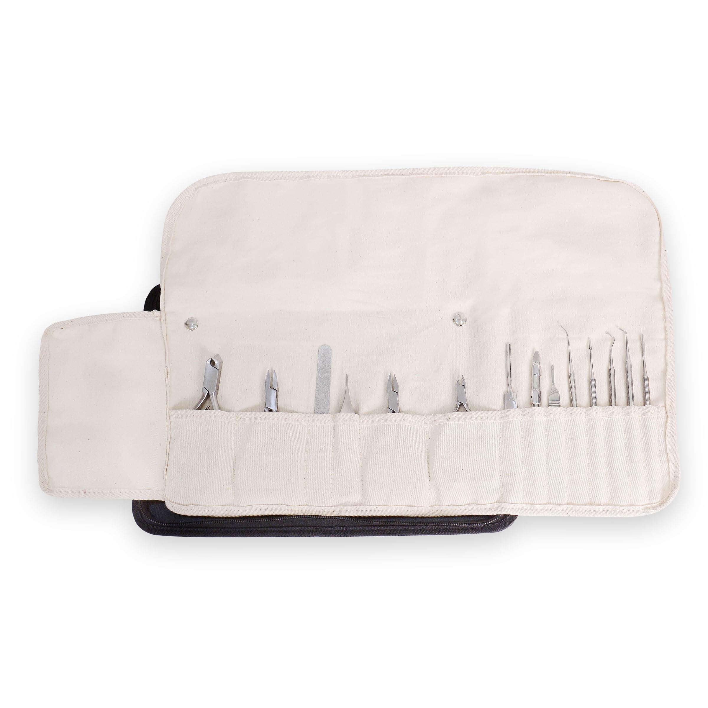 Custodia per la cura dei piedi, per la podologia, per strumenti vuoti, con custodia, per manicure e pedicure, Nero , 1 Stück (1er Pack)