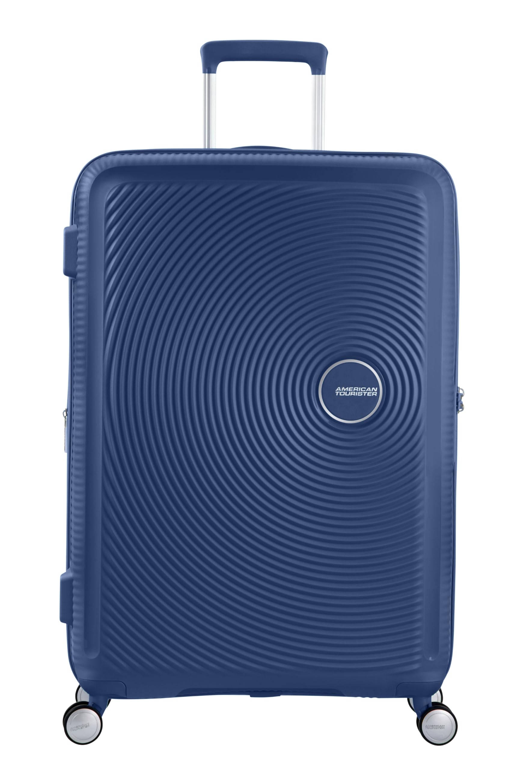 American Tourister Soundbox - Spinner L Erweiterbar Koffer, 77 cm, 97/110 L, Blau (Midnight Navy) – Ansicht 2