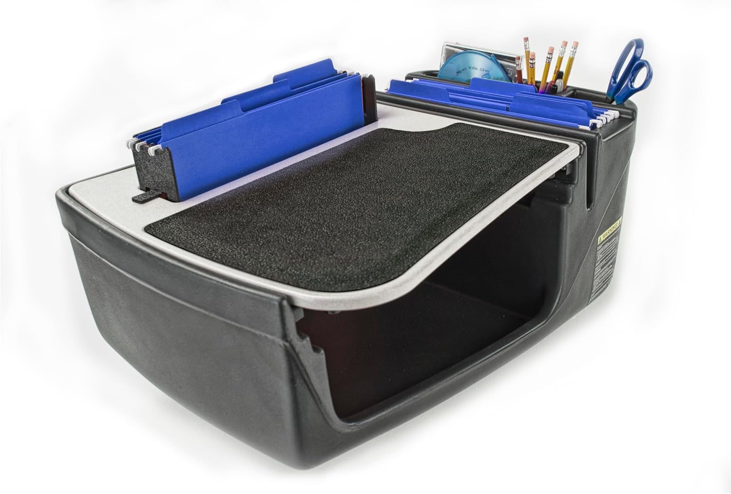 AutoExec Efficiency FileMaster Car Desk for Your Vehicle Workstation and Mobile Office, Grey