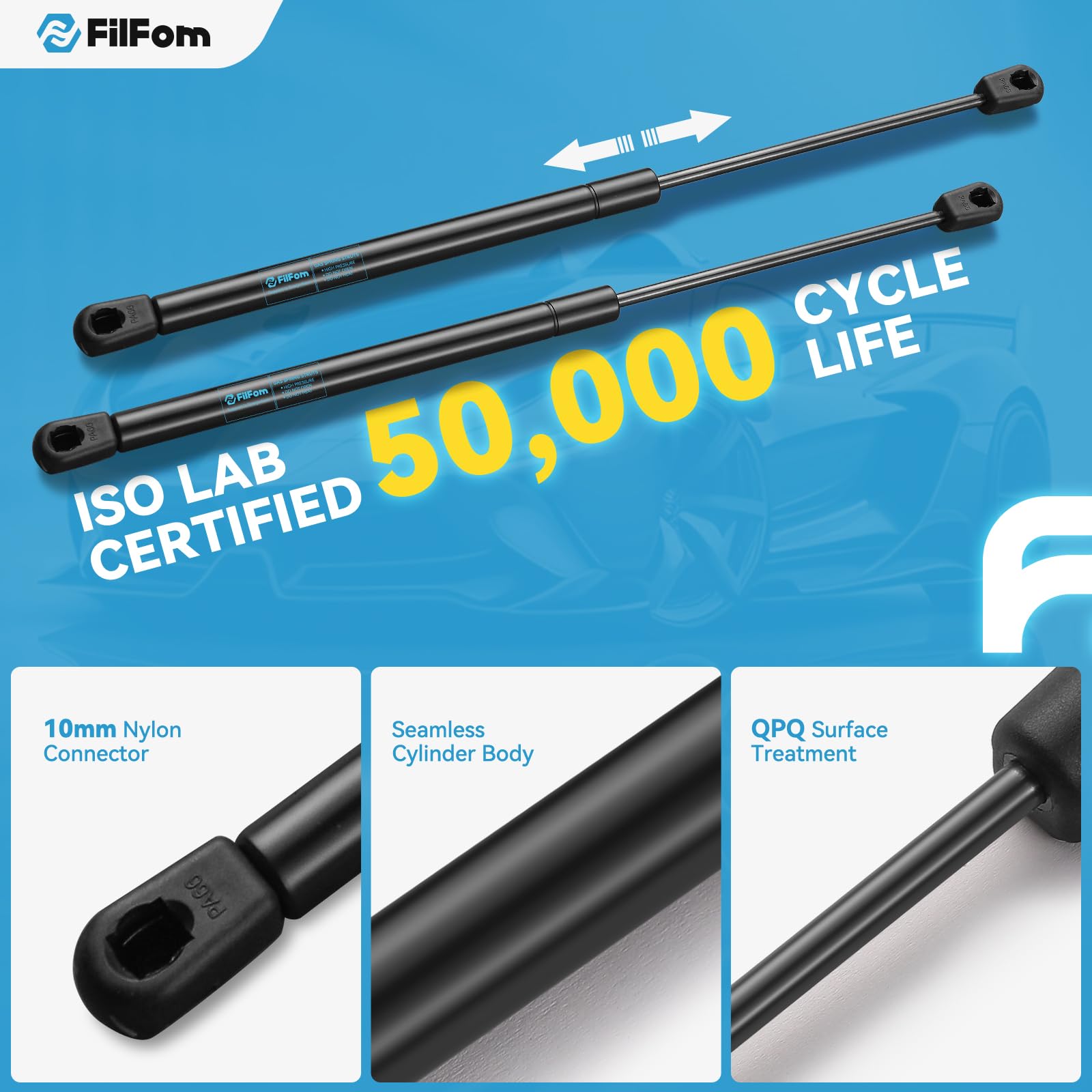 Snugtop Struts Snapklik.com : FILFom C1619568 16 Inch Gas Struts 40Lbs/178N Gas Shocks ...