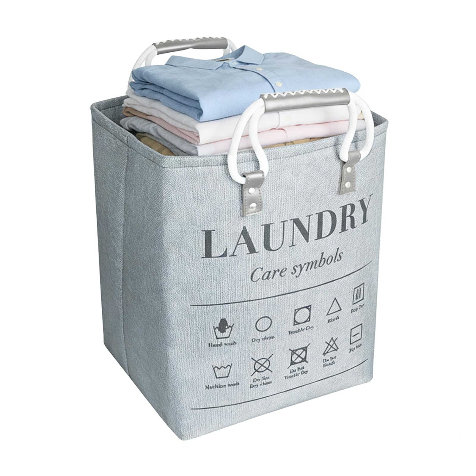 Panier à linge pliable 48 litres avec poignées pour linge et jouet