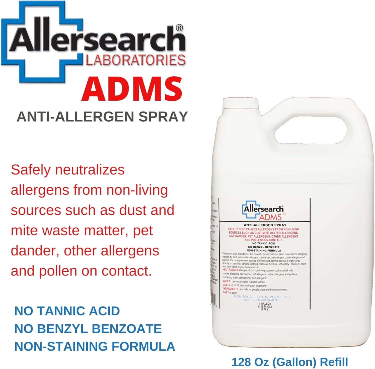 Allersearch ADMS Anti-Allergen Spray 128 Oz - Image 3