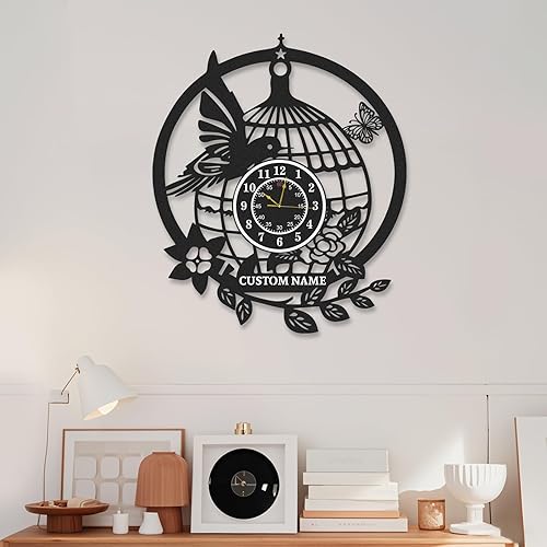 Miniatura 17 de Reloj de pared náutico personalizado, relojes de pared decorativos con nombre y coordenadas personalizadas, silencioso, funciona con pilas, reloj de